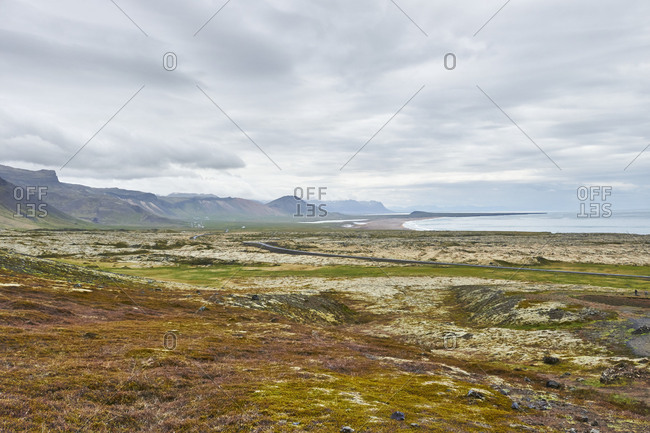 west Iceland, landscape on the peninsula snaefellsnes,