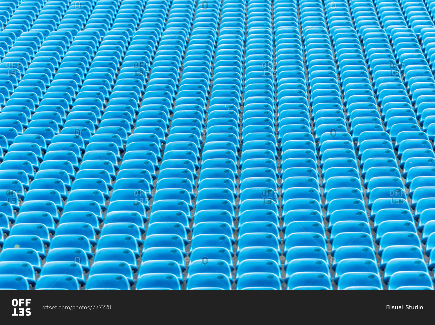 Blue Stadium Seats empty
