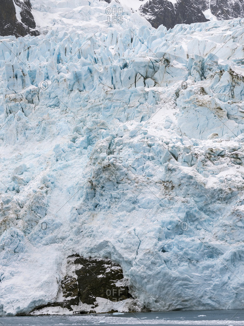 Glaciers of Drygalski Fjord at the southern end of South Georgia.