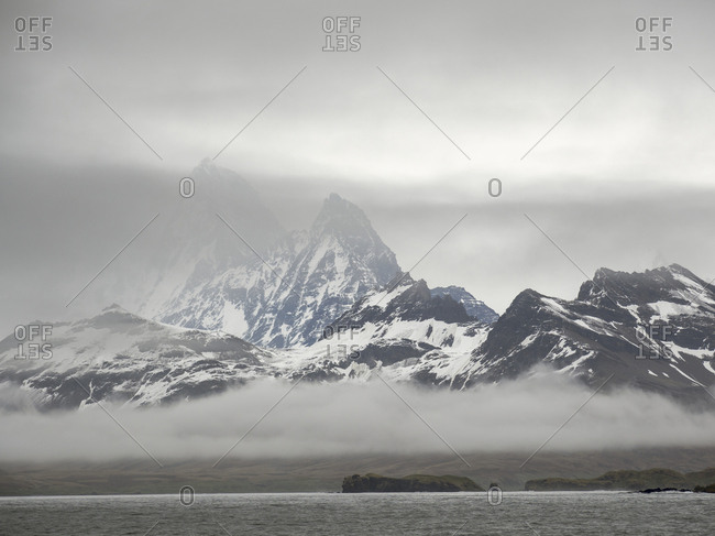 Bay of Isles with Salisbury Plain on South Georgia.