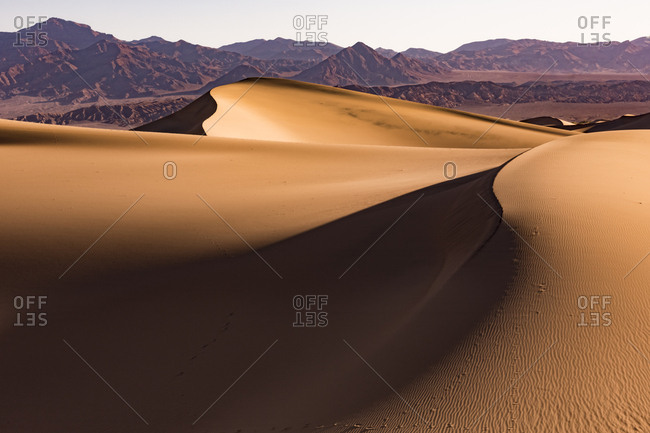 USA- Californian- Death Valley- Death Valley National Park- Mesquite Flat Sand Dunes
