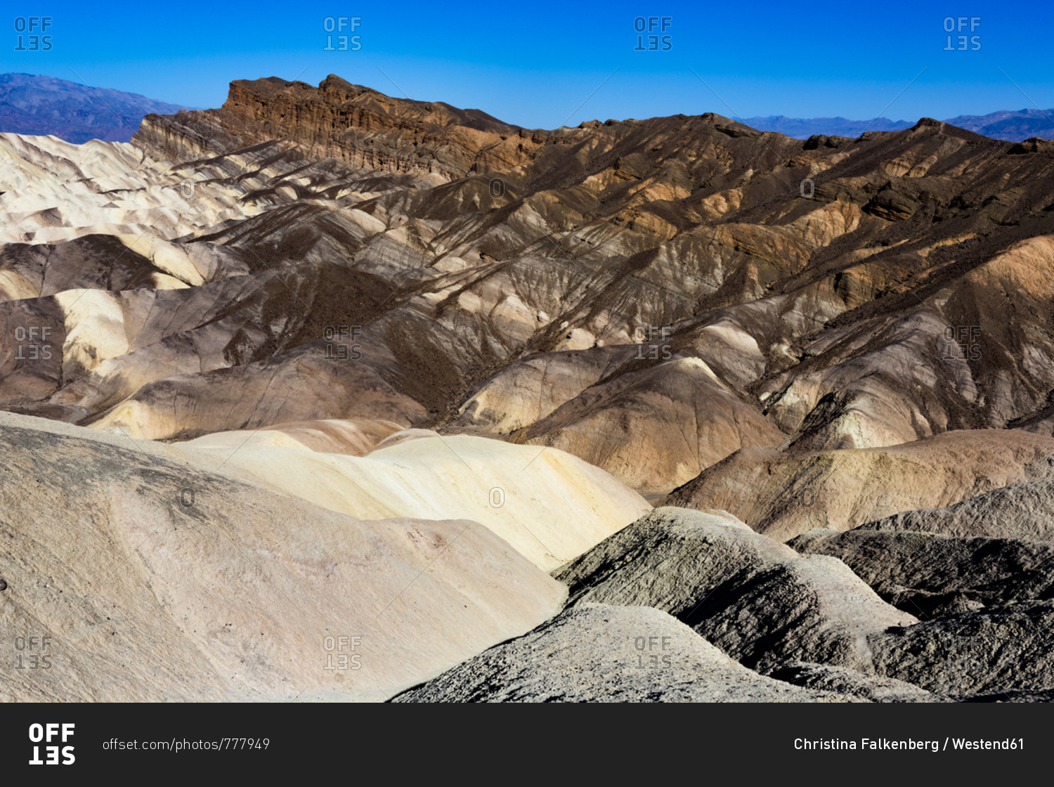 USA- Californian- Death Valley- Death Valley National Park- Zabriskie Point