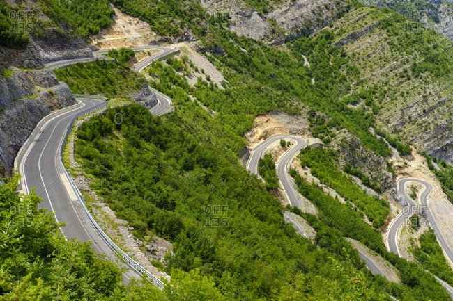 Albania- Shkoder County- Albanian Alps- Cem Canyon- serpentine