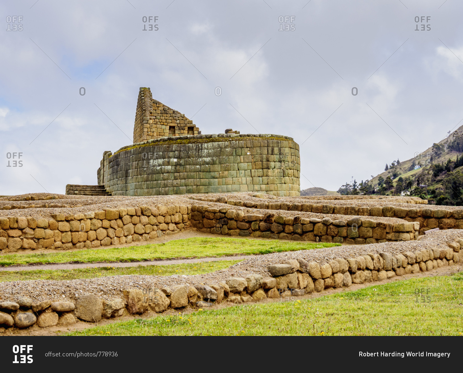 Temple of the Sun, Ingapirca Ruins, Ingapirca, Canar Province, Ecuador, South America