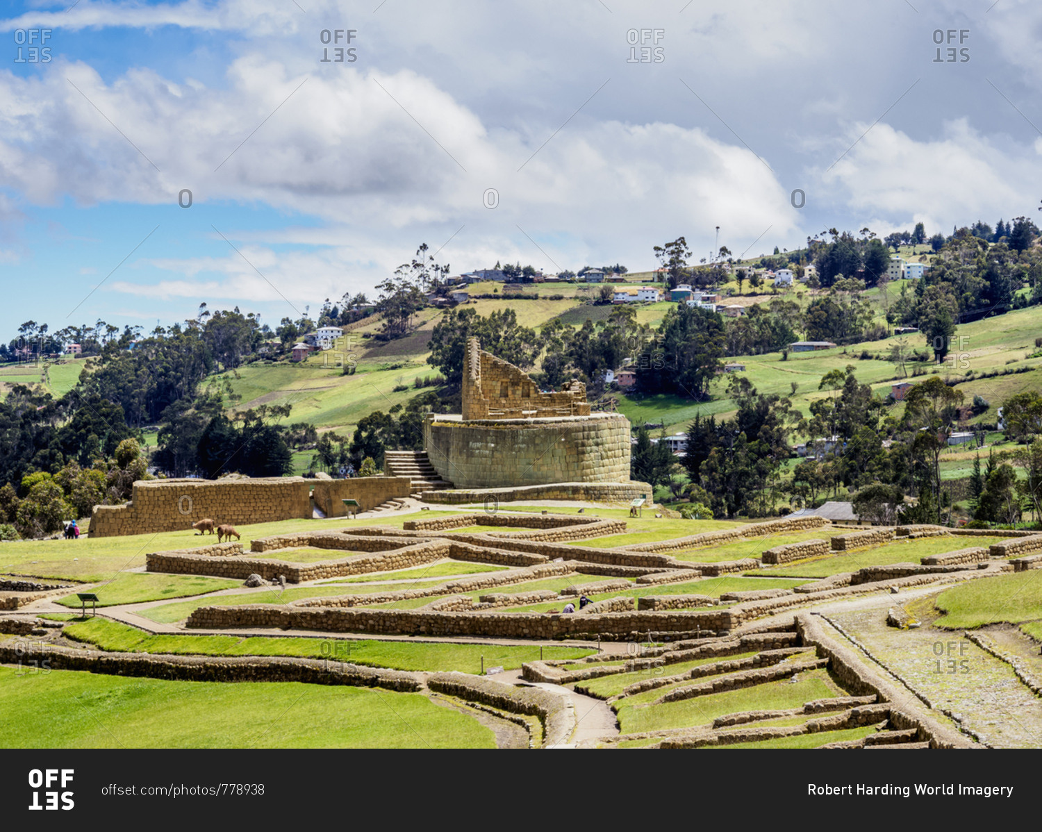 Temple of the Sun, Ingapirca Ruins, Ingapirca, Canar Province, Ecuador, South America