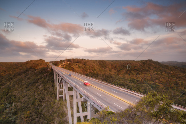 Motorway bridge, Cuba, West Indies, Caribbean, Central America