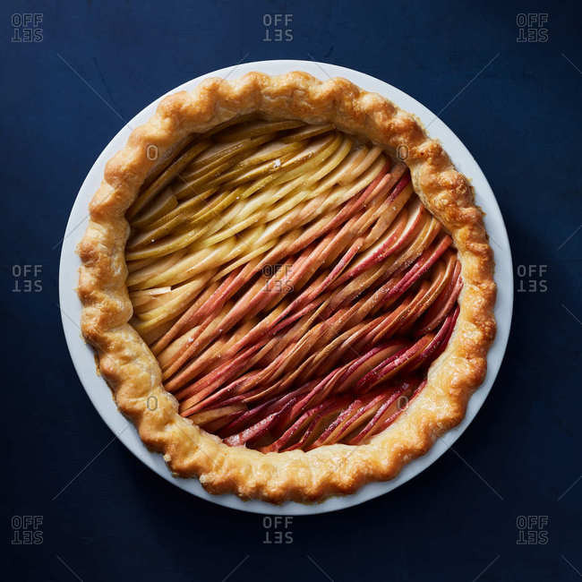Apple ombre pie