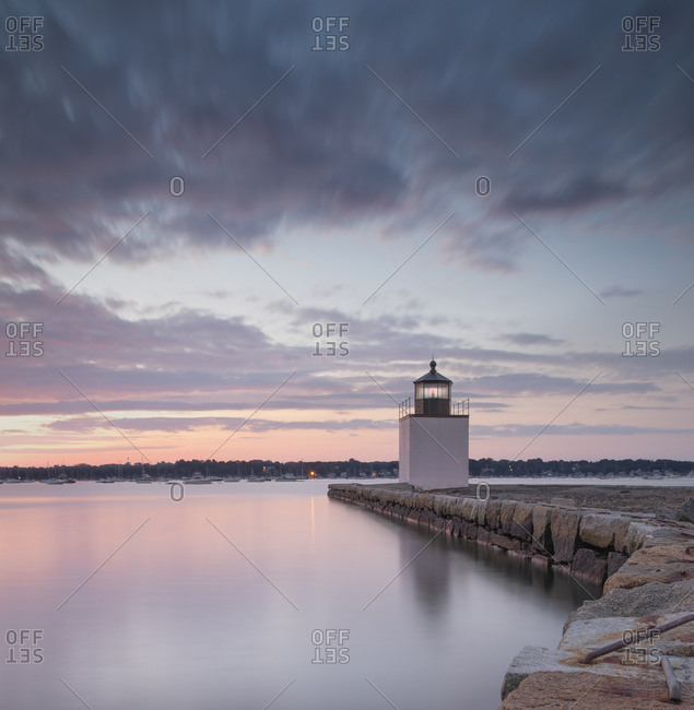 Derby Wharf Lighthouse, Salem, Massachusetts, New England, United States of America, North America