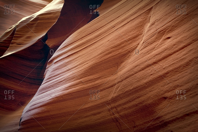 Natural patterns on eroded rock.
