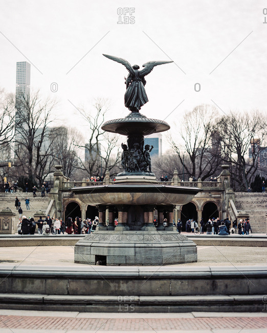 Bethesda fountain in New York City