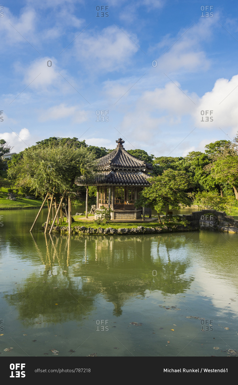 Japan Okinawa Shikina En Garden Offset Stock Photo Offset