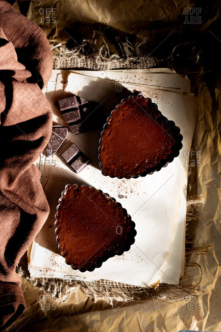 Chocolate Tart with Cocoa Almond Crust - Gluten-free