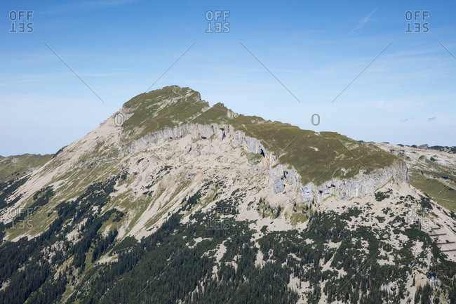 Austria- Vorarlberg-  Allgaeu Alps- Kleinwalser Valley- Hoher Ifen- View from Walmendingerhorn