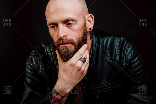 leather jacket hipster