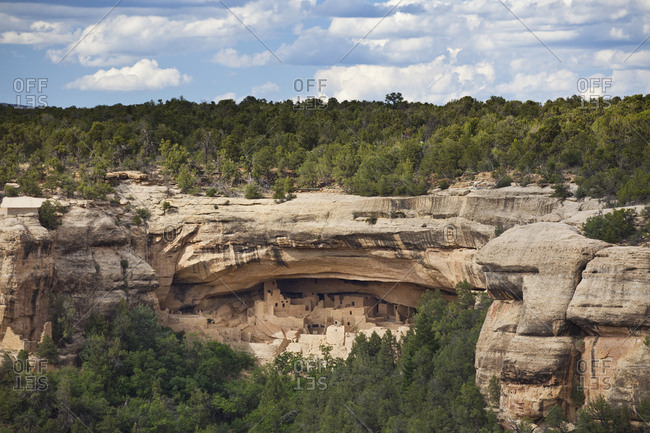 Native American Cliff Dwellings,Mesa Verde, Colorado, USA