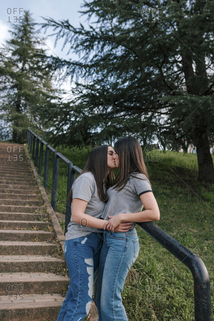 Lesbian Kissing On Bed