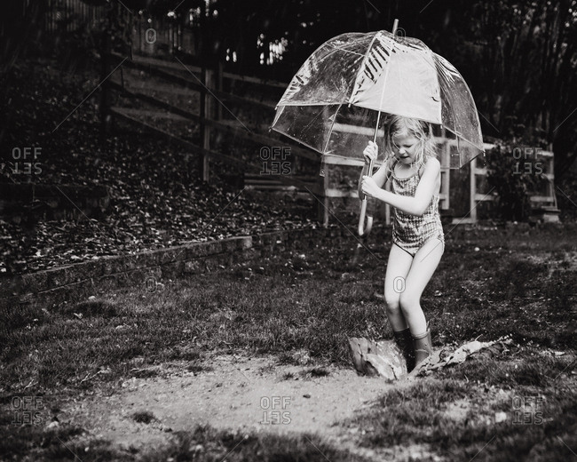 black kids playing in the rain