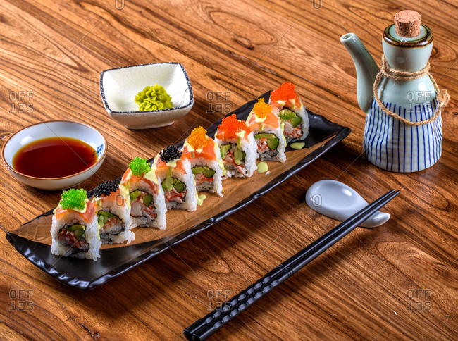 Japanese cuisine ready to eat