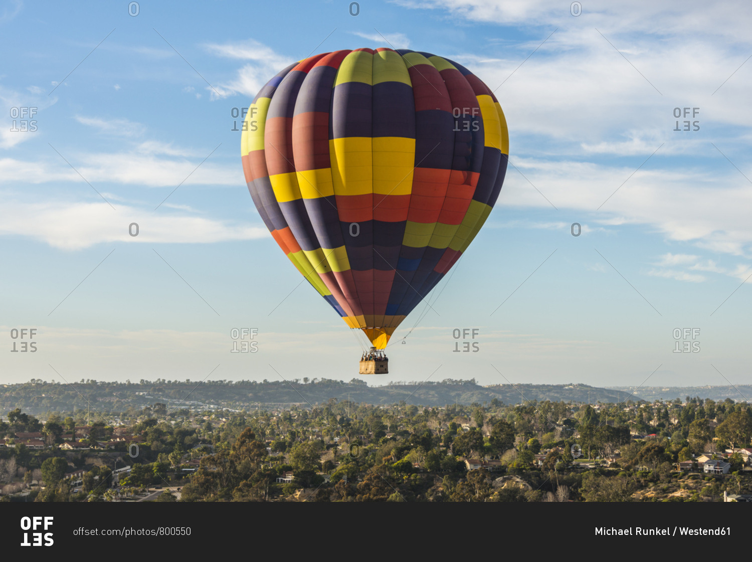USA- California- Del Mar- Hot air balloon
