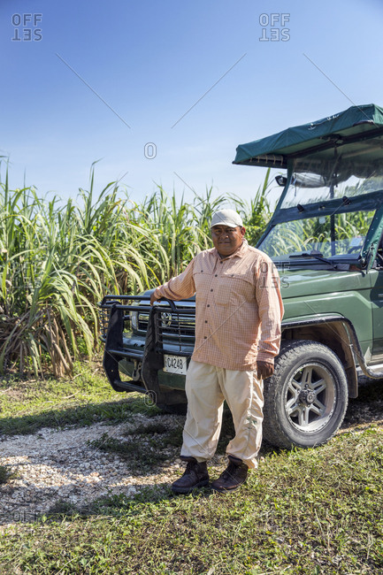 May 28, 2014: BELIZE, Punta Gorda, Toledo, one of the guides at Belcampo Belize Lodge and Jungle Farm, Bicente Ical