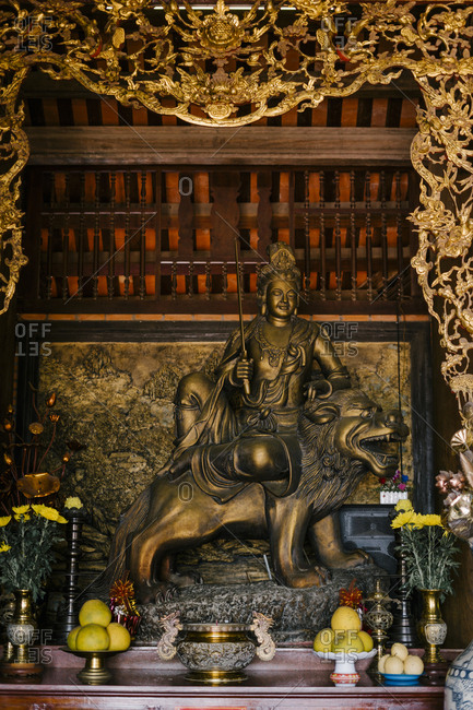 Buddha in a Chinese temple in Vietnam