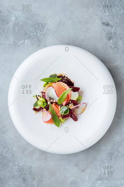 Gourmet vegetarian dish