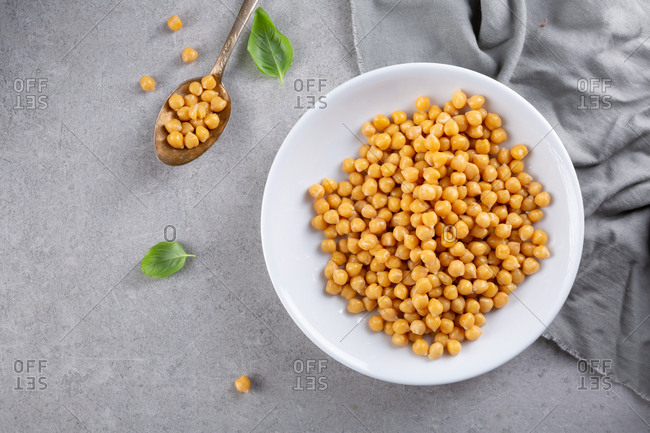 Large bowl of chickpeas