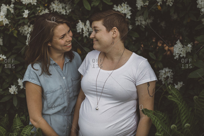 Lesbian couple expecting baby