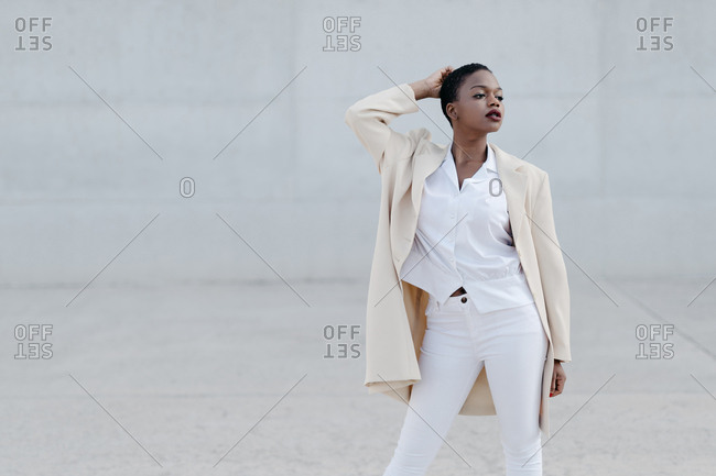 Black Model Short Hair Stock Photos Offset