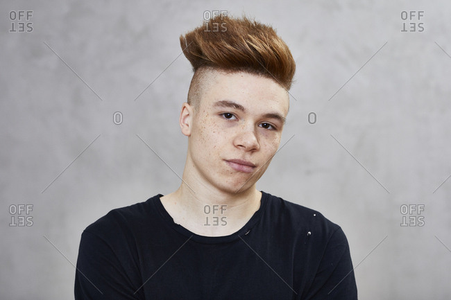Portrait of redheaded young man