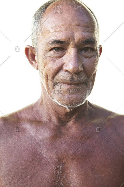 April 10, 2010: FRENCH POLYNESIA, Tahaa Island. Portrait of local man on Tahaa Island.