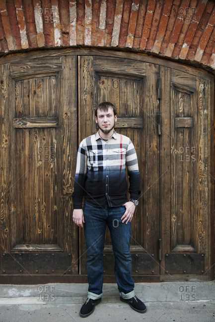 July 7, 2011: RUSSIA, Moscow. A portrait at Winzavod, Center for Contemporary Art.