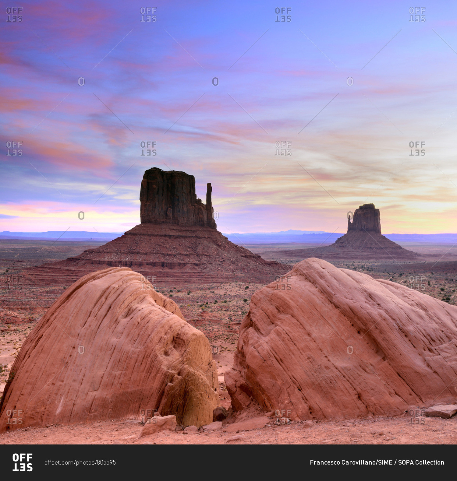 United States, Arizona, Monument Valley Tribal Park, Monument Valley, The View Area