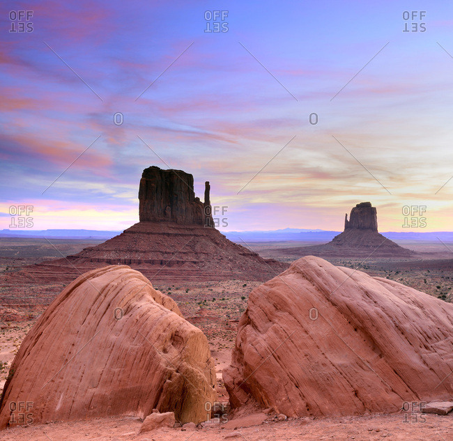 United States, Arizona, Monument Valley Tribal Park, Monument Valley, The View Area