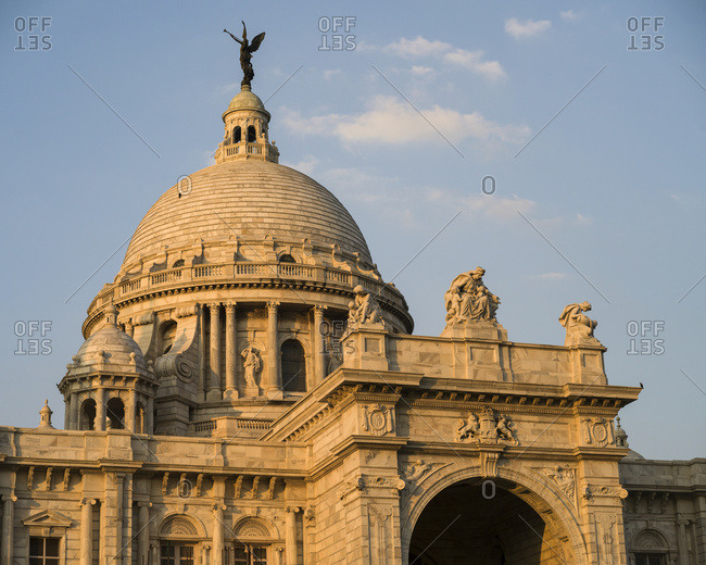 The Victoria Memorial, dedicated to the memory of Queen Victoria; Kolkata, West Bengal, India