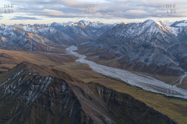 Glaciers and mountains of Kluane National Park and Reserve, near Haines Junction; Yukon, Canada