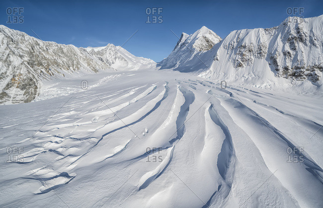 Glaciers and mountains of Kluane National Park and Reserve, near Haines Junction; Yukon, Canada