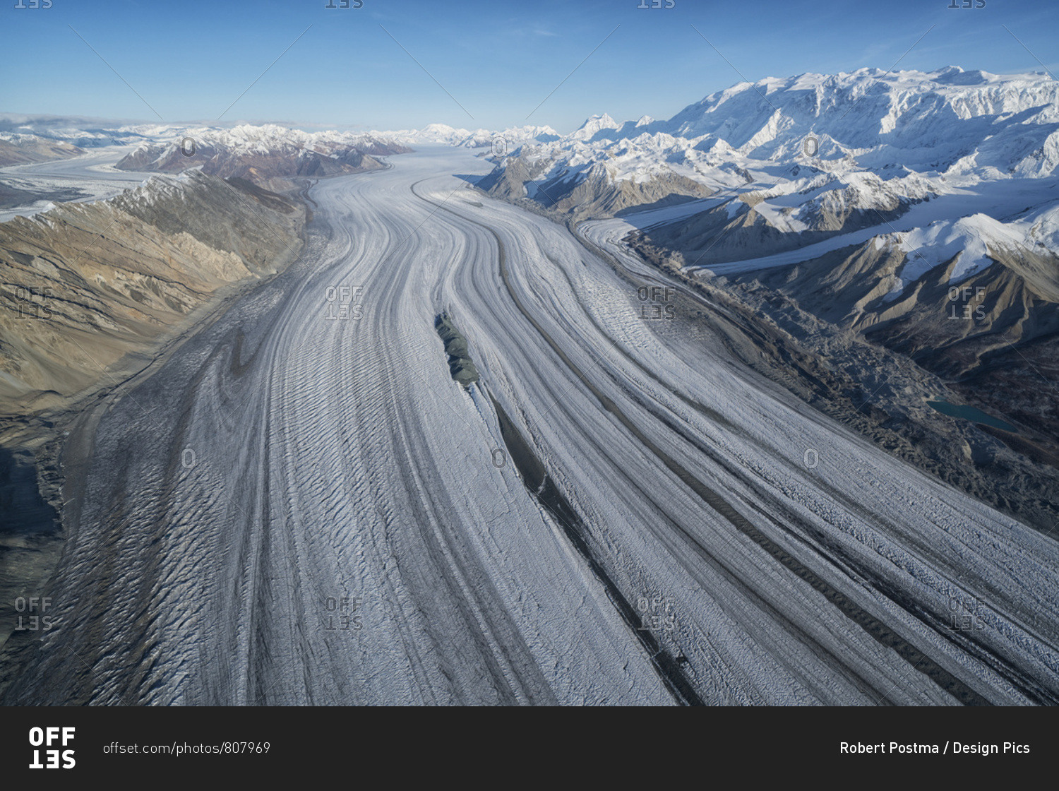 Glaciers and mountains of Kluane National Park and Reserve, near Haines Junction; Yukon, Canada