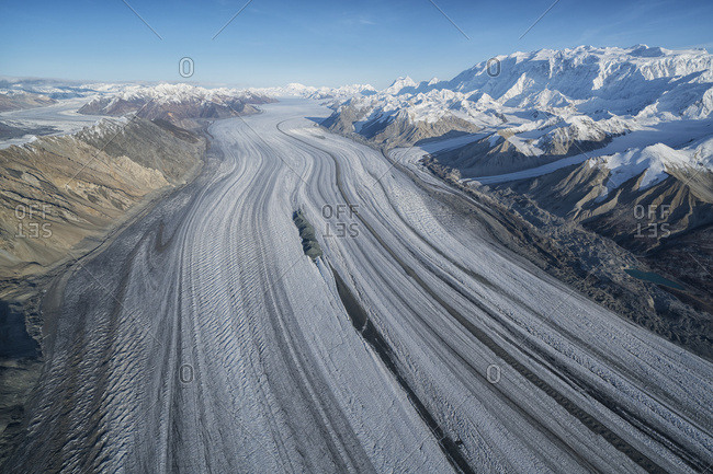 Glaciers and mountains of Kluane National Park and Reserve, near Haines Junction; Yukon, Canada