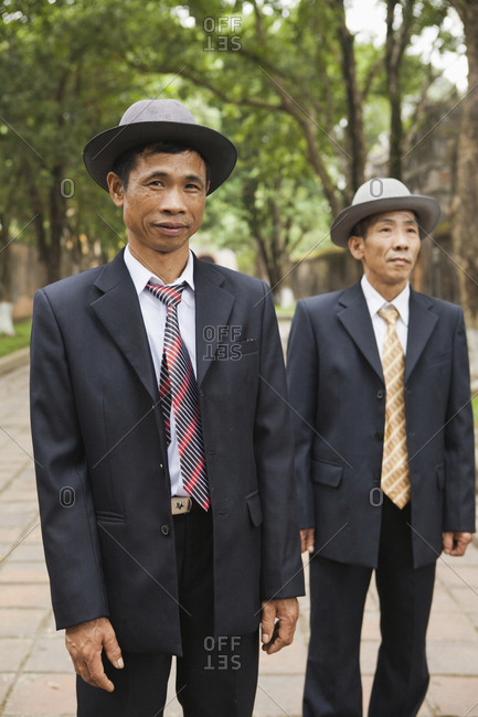 VIETNAM, Hue,  - April 16, 2010: brothers visit the Citadel from Northern Vietnam