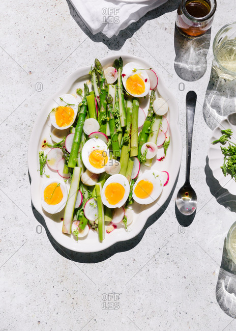 Asparagus and egg salad