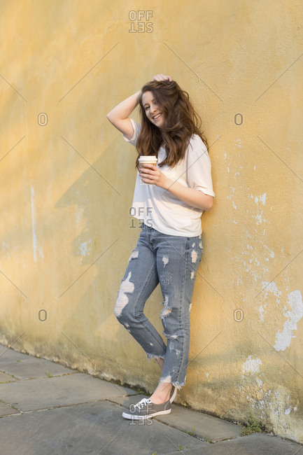 college student outdoors