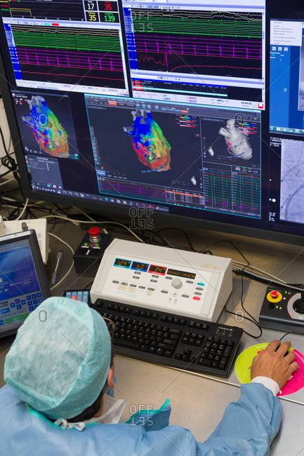 Interventional Cardiology and Rythmology service in clinic in Nice France