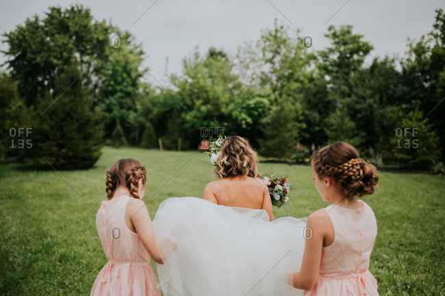 Wedding guest enjoying outdoor games at reception