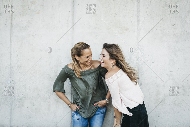 Two best friends having fun