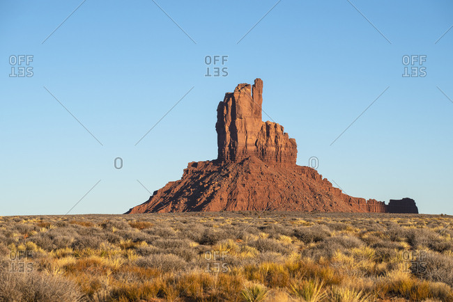 Rock formation in Monument Valley, Arizona, USA