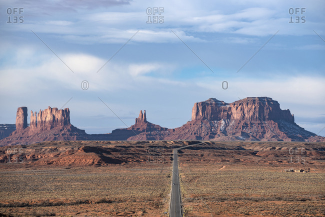Landscape of Monument Valley in Utah, USA