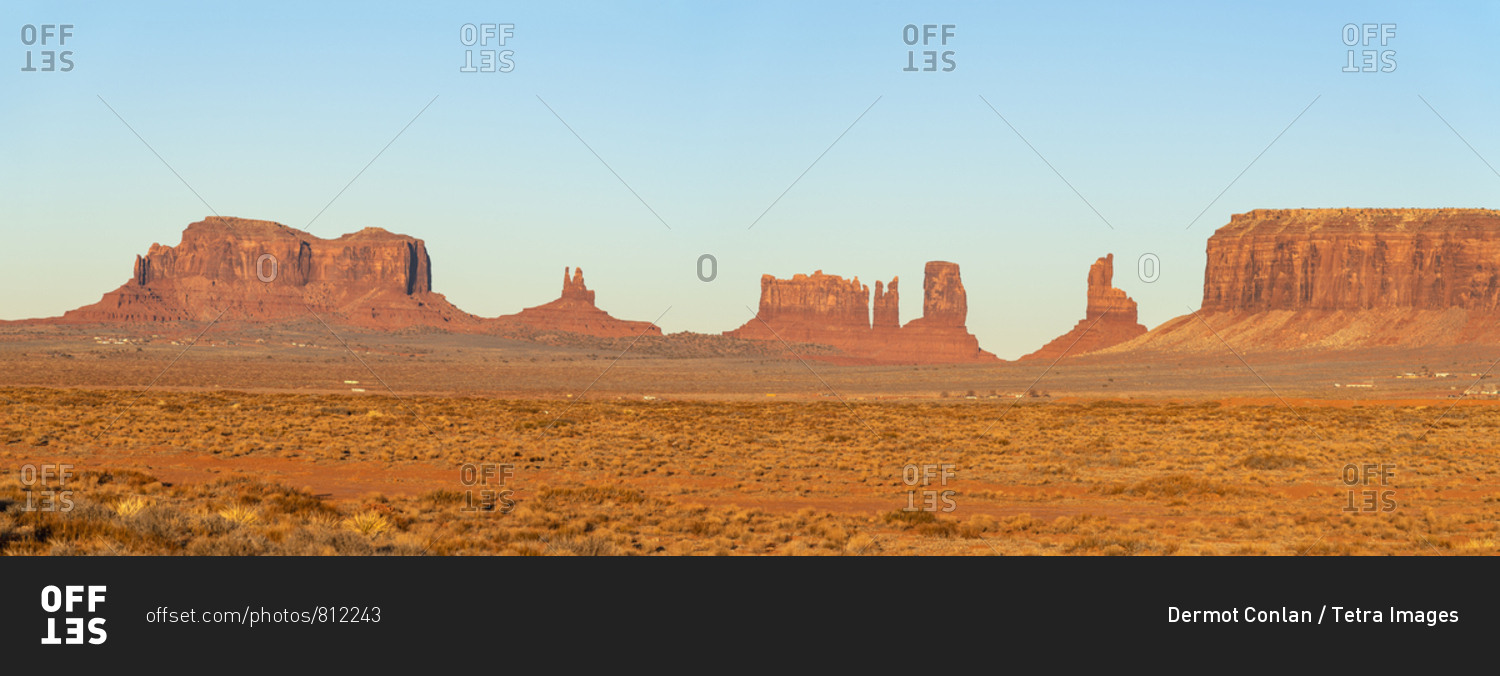 Panorama of Monument Valley in Arizona, USA