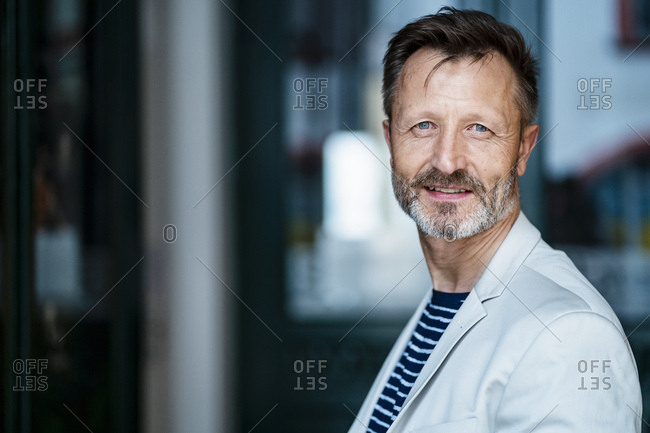 Portrait of mature man with greying beard
