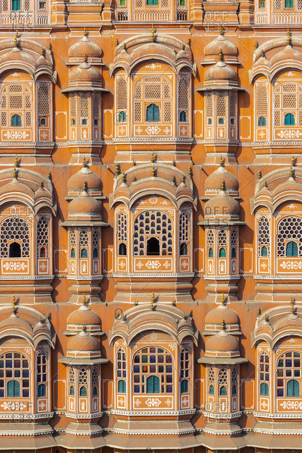 India, Rajasthan, Jaipur, Hawa Mahal (Palace of Wind)